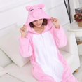 thumbnail image 4 of Kigurumis-Mono de Navidad con cremallera para mujer y niña, pijama de animales familiares, ropa de casa suave y cálida, monos para adultos, traje de dibujos animados, 4 of 4
