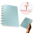 thumbnail image 2 of Discbound Notebook A5 Size 8 Disc Removable Page Planner Mushroom Button Ring Binder Waterproof Cover Thick Paper Portable Journal For Outdoor Travel Work Daily Note Taking Planning,Green, 2 of 9