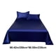 thumbnail image 3 of Ice Silk Bed Sheet Pillow Case 3 Piece Set And Luxurious Soft Ice Silk Bed Sheet Suitable For All Seasons Cool Ice Silk Fabric Washable, 3 of 9
