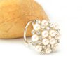 thumbnail image 4 of Bufanda anillo perla diseño simple todo coincidencia flor vendimia moda joyería decorativa múltiples fijones mantón de valentines día regalo plata Advancent AP004607-02, 4 of 7