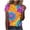 Orange, variant on Women's Tie Dye T-Shirt Hippie Short Sleeve Crew Neck Casual Graphic Tee Summer Trendy Boho Top