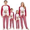 thumbnail image 2 of Yaguyuly Conjuntos de pijamas de Navidad para familia a juego, pijamas de Navidad, ropa de dormir para Navidad, fiesta de Navidad, 2 of 3