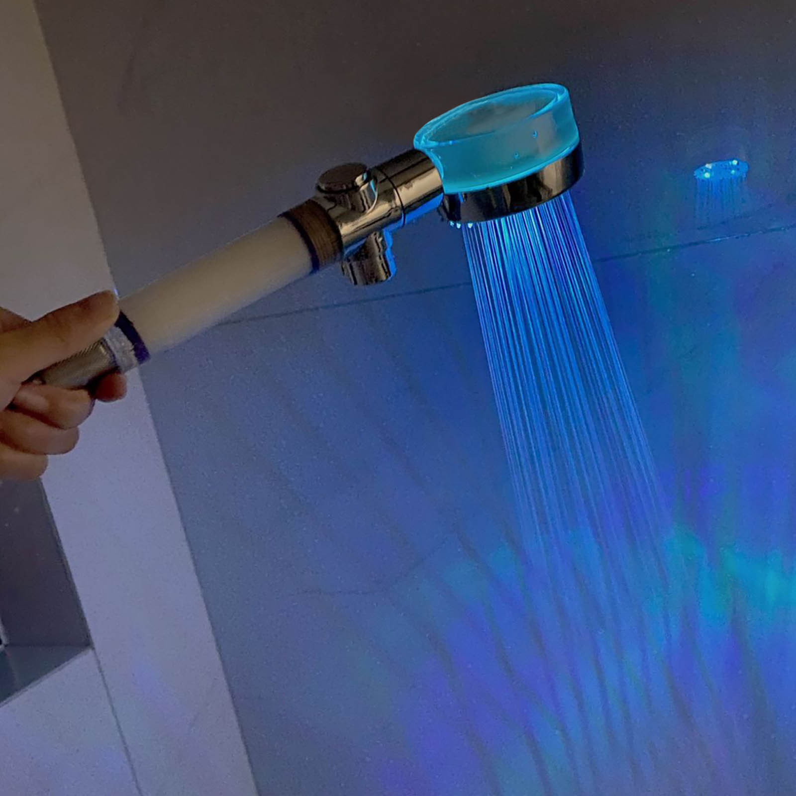 SHENGXINY Cleaning Supplies Clearance! New Led Pressurized Light Shower