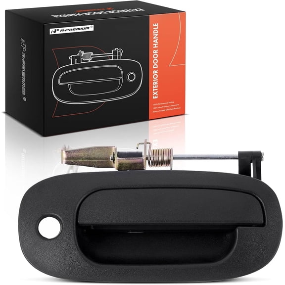 A-Premium Front Right Passenger Side Exterior Door Handle with Keyhole Compatible with Dodge Durango 1998-2001, Dakota 2000-2001, Textured Black, Replace# 55257434AA