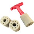 thumbnail image 2 of 1 Uds. Herramienta de limpieza de ruedas con cepillo para tuercas de tornillo de neumático integrado para lavado de coches con 3 esponjas adicionales, 2 of 5