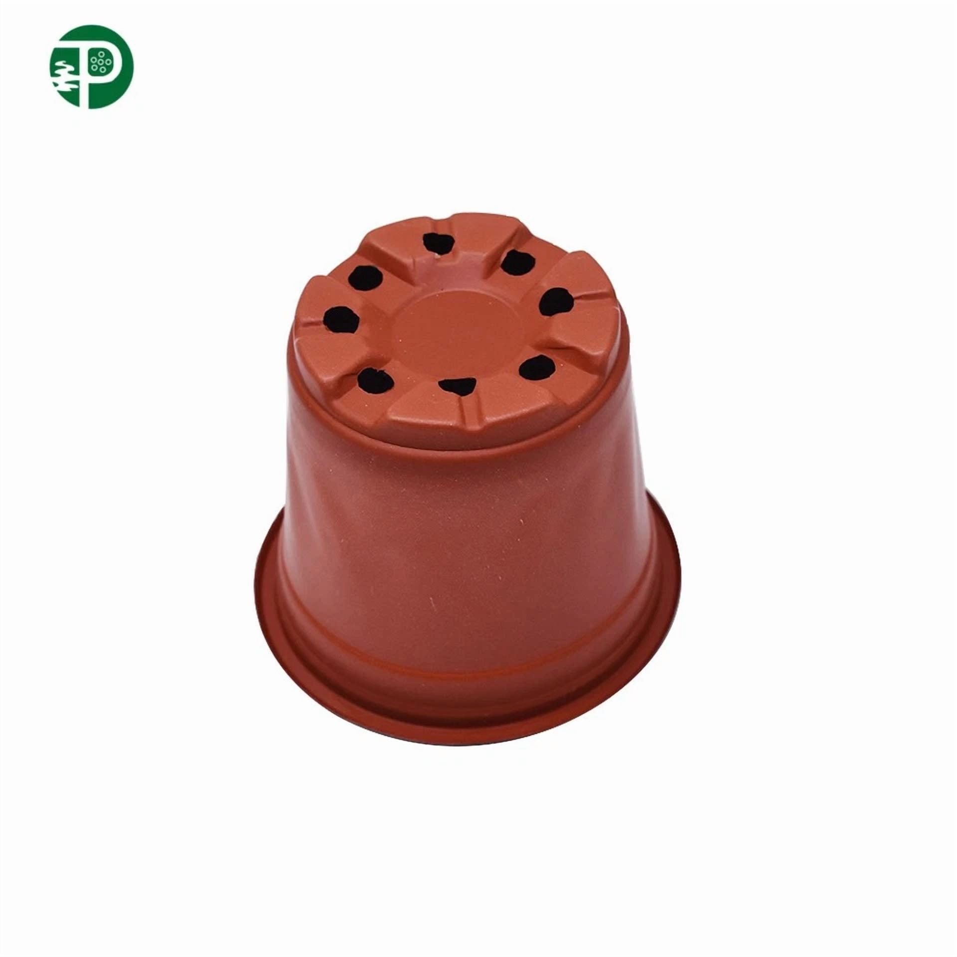 PURELY- 10×9.5×8.5Cm Multi Purpose Garden Nursery Pot Plastic Plant Flower Pots 100 Pack