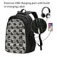 thumbnail image 2 of Disketp Haloween Pumpkins Mochila de Viaje Estampada para Laptop con Puerto de Carga USB, Mochila Impermeable para Computadora – Regalo para Hombres y Mujeres, 2 of 7