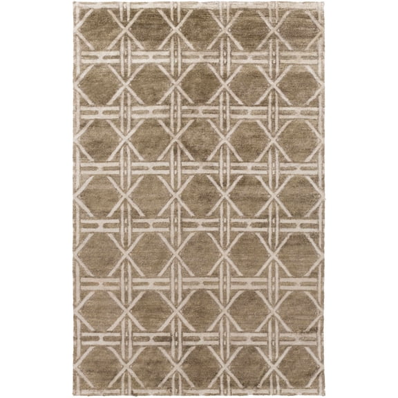Hauteloom Billingham Living Room, Bedroom Area Rug - Contemporary - Charcoal, Medium Gray - 2' x 3'