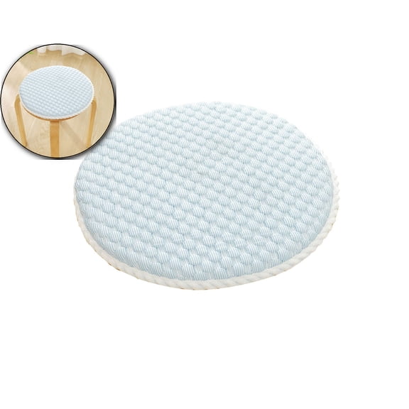 VQPeo Ice Silk Chair Cushion, 11.8 Inch Round Floor Pillow, Cool Summer Dining Seat Pad