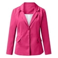 thumbnail image 7 of Gvdentm Blazers for Women Fall Fashion Business Casual Outfits Women's Blazers & Suit Jackets with Pockets Hot Pink,2XL, 7 of 7