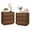 Walnut, variant on Treocho 24" Wooden Nightstand with 3 Drawers, Compact Design with Concealed Handles, Walnut