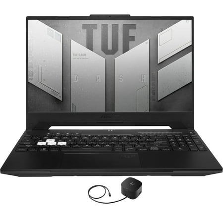 ASUS TUF Dash FX517ZR Gaming Laptop (Intel i7-12650H 10-Core, 15.6in 144Hz Full HD (1920x1080), NVIDIA RTX 3070, 64GB DDR5 4800MHz RAM, Win 11 Pro) with G2 Universal Dock