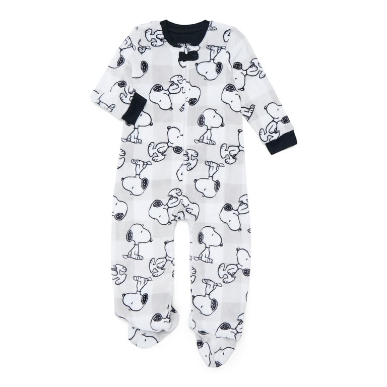 Peanuts Unisex Baby Matching Family Pajamas Snoopy Union Suit with