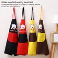 thumbnail image 4 of Ustyle Kitchen Apron Hanging Hand Towel Pocket Aprons Female Male Multi-Color Sleeveless Fashion for Restaurants Cooking Yellow, 4 of 6