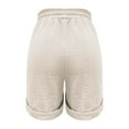 thumbnail image 6 of HongQid Womens Lightweight Shorts Casual Baggy Trendy Short Pants Elastic Waist Drawstring Comfy Shorts, 6 of 7
