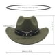 thumbnail image 2 of Sombrero de lana de ala ancha y corte curvo para hombre, estilo western, para otoño-invierno, estilo británico jazz., 2 of 2