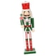 thumbnail image 5 of Adorno navideño de cascanueces, decoración de mesa, figura, estatua, cascanueces de madera C, 5 of 9