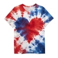 thumbnail image 6 of NAISIBABY Girls 4th of July Tee, Crewneck Patriotic Graphic Short Sleeve Kids Casual Fashion T-Shirt Multicolor Size 7-8, 6 of 6