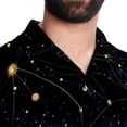 thumbnail image 5 of Virgo Constellation Men's Short Sleeve Casual Printed Button Down Beach Shirt - Summer Hawaiian Top, 5 of 6