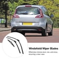 thumbnail image 4 of Front Rear Wiper Blades Set, 3Pcs Windshield Wiper Blades Sturdy  for Grand Scenic 3 2009 To 2016, 4 of 7