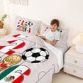 thumbnail image 3 of Erosebridal Football Sport Lover Bed Sheets,American Soccer Ball Games King Sheets For Kids Men 4 Pieces, 3 of 6