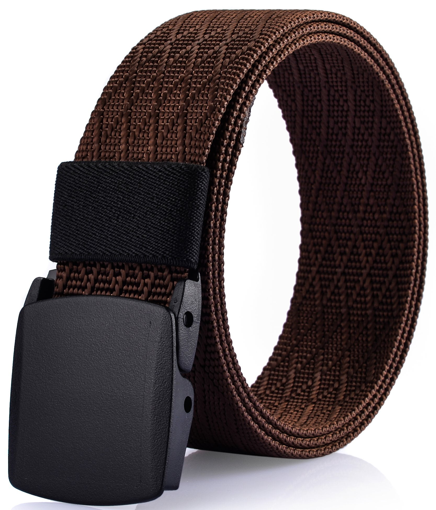 Men's Nylon bed Belt No Metal Parts Plastic Buckle Quick Security