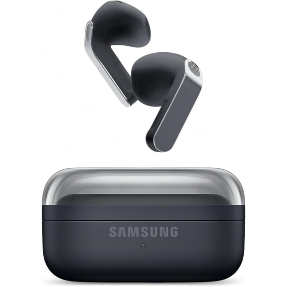 Restored Samsung Galaxy Buds 4 (2026) AI True Wireless Bluetooth Earbuds and Charging Case, Black