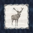 thumbnail image 3 of Reed, Tara 12x12 Black Modern Framed Museum Art Print Titled - Blue Cliff Mountains II-Deer, 3 of 5