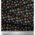 thumbnail image 2 of Soimoi Poly Georgette Fabric Artistic Floral Printed Craft Fabric by the Yard 42 Inch Wide, 2 of 3
