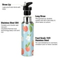 thumbnail image 3 of ALAZA Plumeria Flower Water Bottle Insulated Flask Stainless Steel Straw Lid 20 oz, 3 of 6