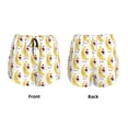 thumbnail image 3 of Picia a banana blowing air kisses Pattern Women's 2 in 1 Athletic Running Shorts High Waisted Workout Casual Gym Sweat Shorts with Comfy Liner Zipper Pockets-Medium, 3 of 7