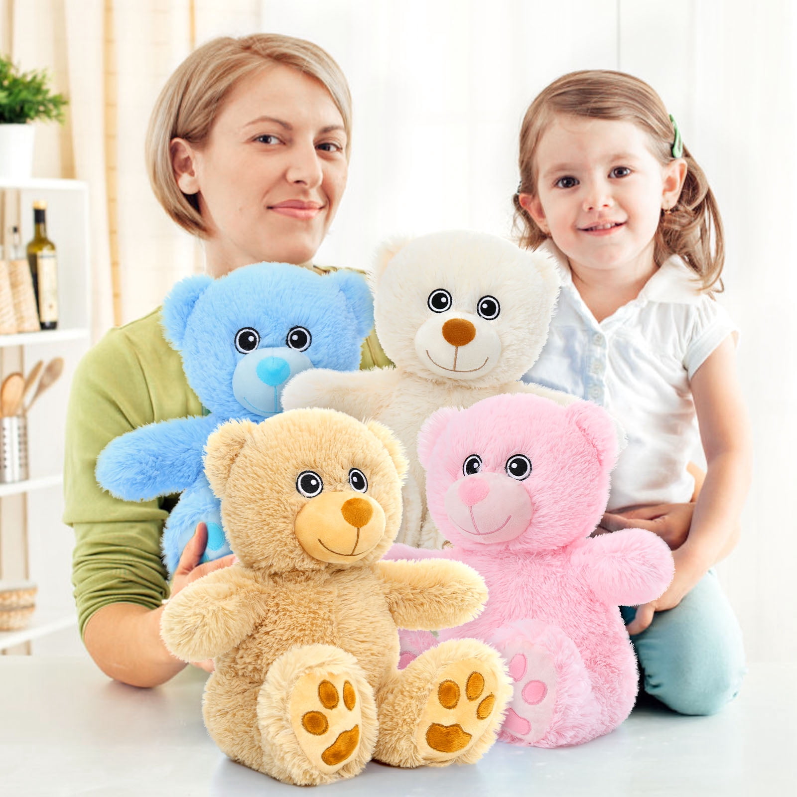 MaoGoLan 5 Packs Teddy Bear Stuffed Animals Bulk Teddy Bear Set 13'' Stuffed Bear Plush Toy
