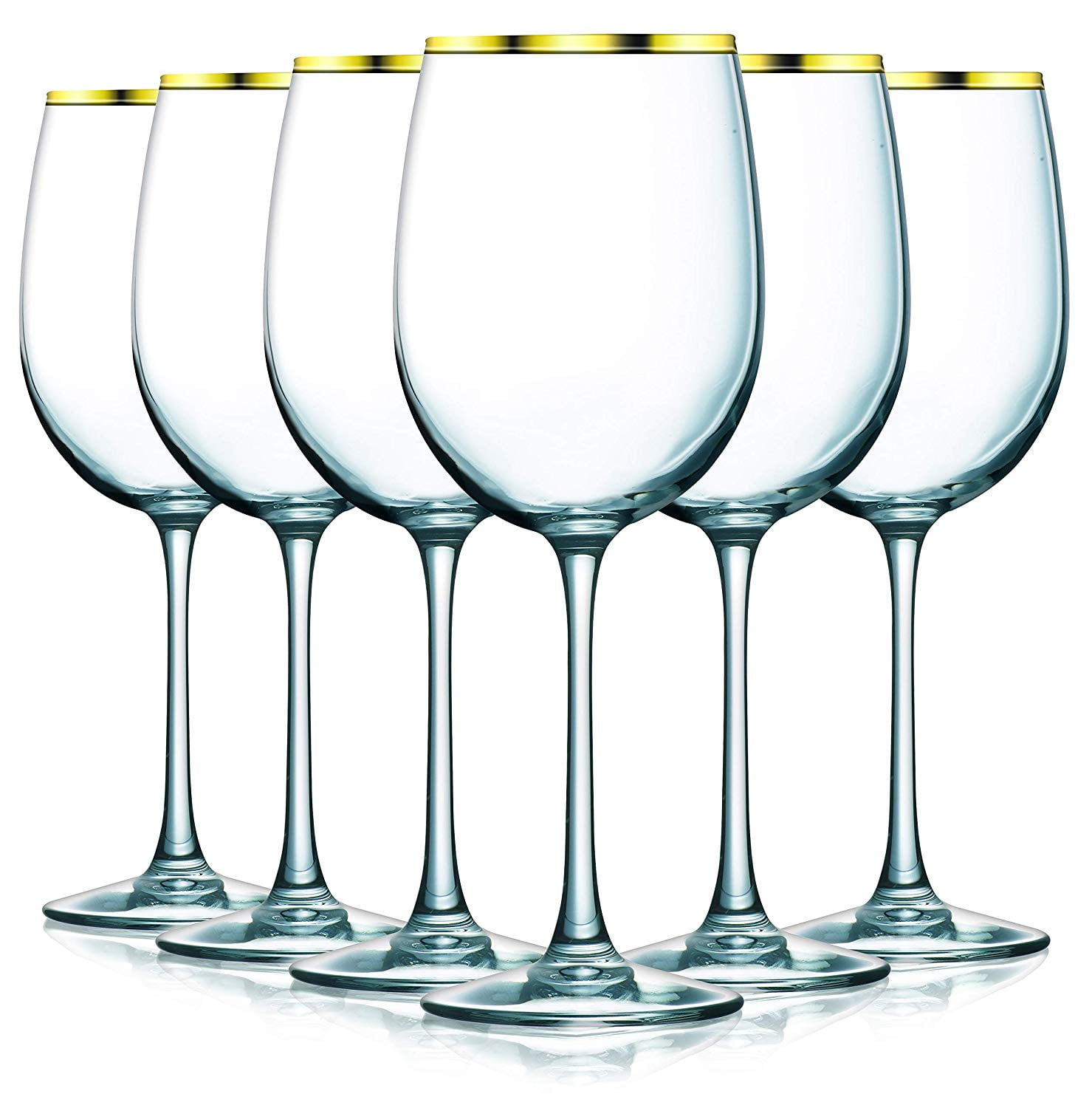 19oz 6pk Glass Large Stemmed Wine Glasses - Threshold™