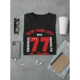 thumbnail image 3 of Red Nyc 77 College Bkyln Tee Men's -Image by Shutterstock, 3 of 4