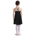thumbnail image 3 of TSSOE Kids Girls Cross Back Camisole Ballet Dance Leotard Tutu Dress Modern Lyrical Dancewear Costumes Black 2-3, 3 of 7