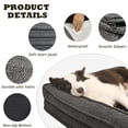 thumbnail image 4 of Cama ortopédica para perros WINDRACING impermeable para perros grandes, color gris, 4 of 7