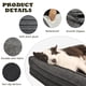 thumbnail image 4 of Cama ortopédica para perros WINDRACING impermeable para perros grandes, color gris, 4 of 7