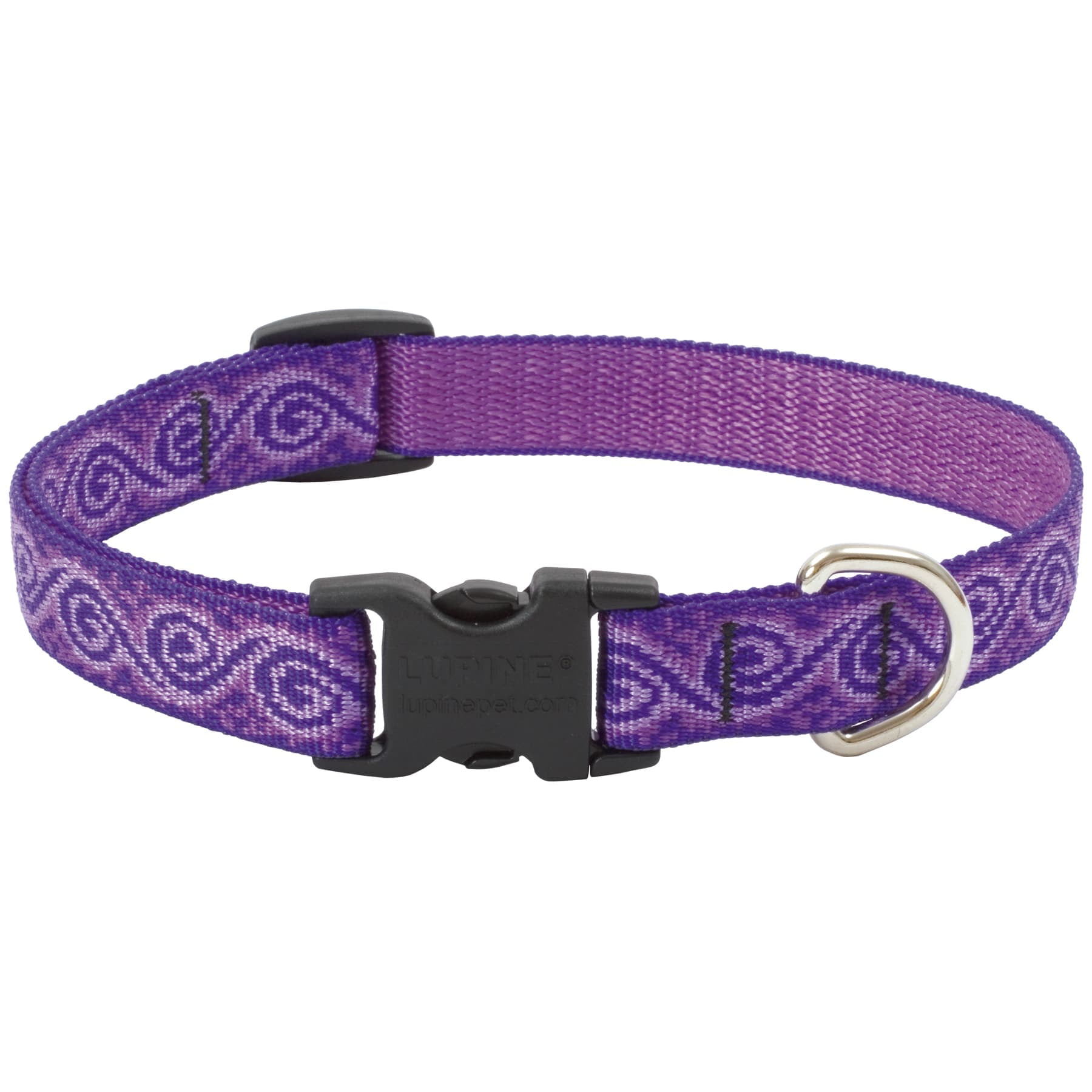 Lupine Collars & Leads Adjustable Jelly Roll Design Dog Collar 3/4"x13