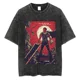 thumbnail image 1 of Camiseta lavada de estilo Hip Hop para hombre, ropa de calle con estampado de Anime japonés, Harajuku, de algodón, informal, de manga corta, de verano, 2024, 1 of 5