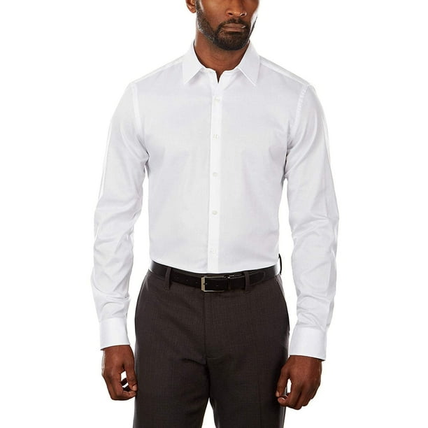 Camisa de vestir Van Heusen Slim Fit con cuello flexible y elástico para hombre