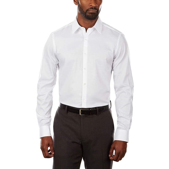 Camisa de vestir Van Heusen Slim Fit, cuello flexible, elástica, blanca