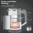 thumbnail image 3 of AURA 800ml KettlesCordless Fast Boil Quiet Electric Kettles Auto Shut-Off Boil-Dry Protection Ideal for Home, Office, Hotel (White), 3 of 5