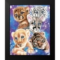 thumbnail image 2 of Galaxy Wild Kitten Cubs 15x18 Black Modern Framed Museum Art Print Titled - Sheena Pike Art And Illustration, 2 of 5