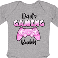 thumbnail image 4 of Inktastic Dad's Gaming Buddy- Pink Controller Boys or Girls Long Sleeve Baby Bodysuit, 4 of 5