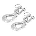 thumbnail image 3 of Clevis Slip Hook,2Pcs Lifting Clevis Chain Equipment Clevis Hook Built to Last, 3 of 14