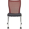 thumbnail image 2 of Safco Valore High Back Training Chair - Black Foam Seat - Red Back - Steel, Chrome Frame - High Back - Four-legged Base - 2 / Carton, 2 of 6