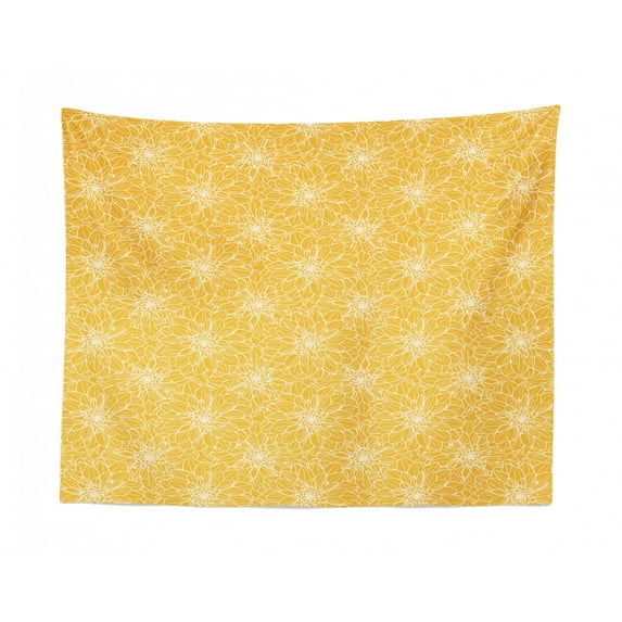 Abstract Tapestry, Layout of Modern Design Horizontal Lines Colorful Retro Ornaments Illustration, Fabric Wall Hanging Decor for Bedroom Living Room Dorm, 2 Sizes, Multicolor, by Ambesonne