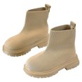 thumbnail image 2 of Fozruso Girls Knit Ankle Boots Stretch Elastic Comfortable Casual Winter Booties For Toddler Youth Kids,Classic Ankle Boots Sizes 9 Little Kid(3-3.5 Years), 2 of 6