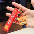 thumbnail image 4 of Doll Pendant Creative Skin-friendly Unscented Cartoon Tiger Key Ring for Daily Life, 4 of 8