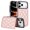 Rosegold, variant on Allytechgroup Flip Wallet Case for iPhone 17 Pro Max with Card Slots, Premium PU Leather [RFID Blocking] [Double Magnetic Button] Kickstand Shell, Shockproof Anti-Fall Protective Case, Black